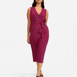 GoWeave sleeveless wrap dress